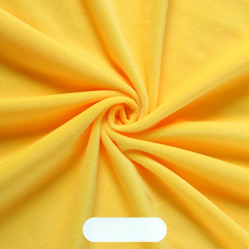 Crystal Velvet Doll Skin Fabric, Short Pile, for Plush Dolls, Toys & Linings - Bright Feather Yellow