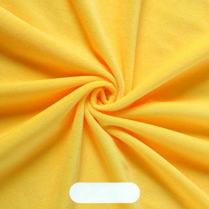 Crystal Velvet Doll Skin Fabric, Short Pile, for Plush Dolls, Toys & Linings - Bright Feather Yellow