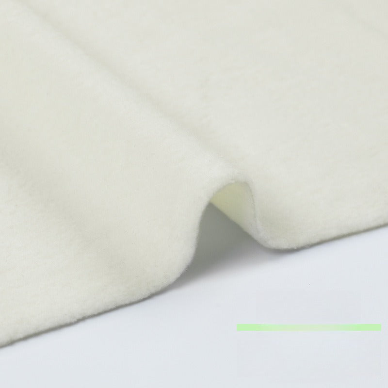 Fleece Fabric, Short Pile Solid, for Jackets, Linings & Plush Toys - Cream