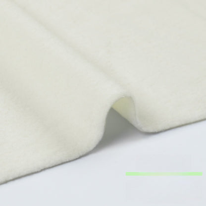 Fleece Fabric, Short Pile Solid, for Jackets, Linings & Plush Toys - Cream