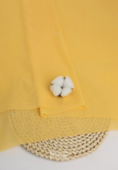 Cotton Lining Fabric, Anti-Static Solid, for Dress, Blouse & Skirt Linings - Orange Yellow