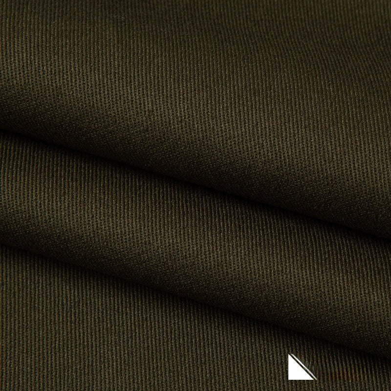 Cotton Drill Fabric, Heavy Twill Solid, for Pants, Workwear & Jackets - Army Green
