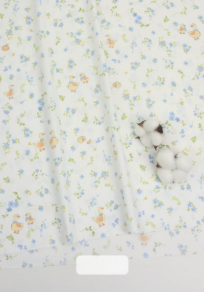 Cotton Fabric, Country Floral Prints, for Dresses, Skirts & Patchwork - Little Duck Family