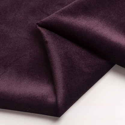Velvet Fabric, Golden Velour Solid, for Cushions, Curtains & Costumes - Violet