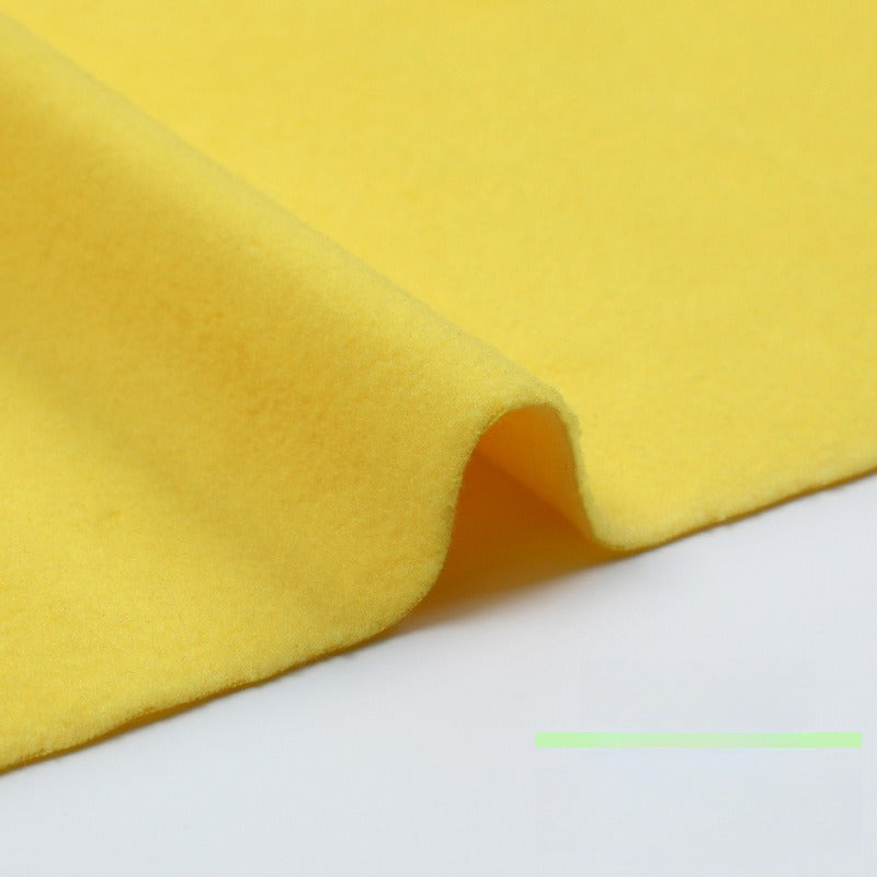 Fleece Fabric, Short Pile Solid, for Jackets, Linings & Plush Toys - Yellow