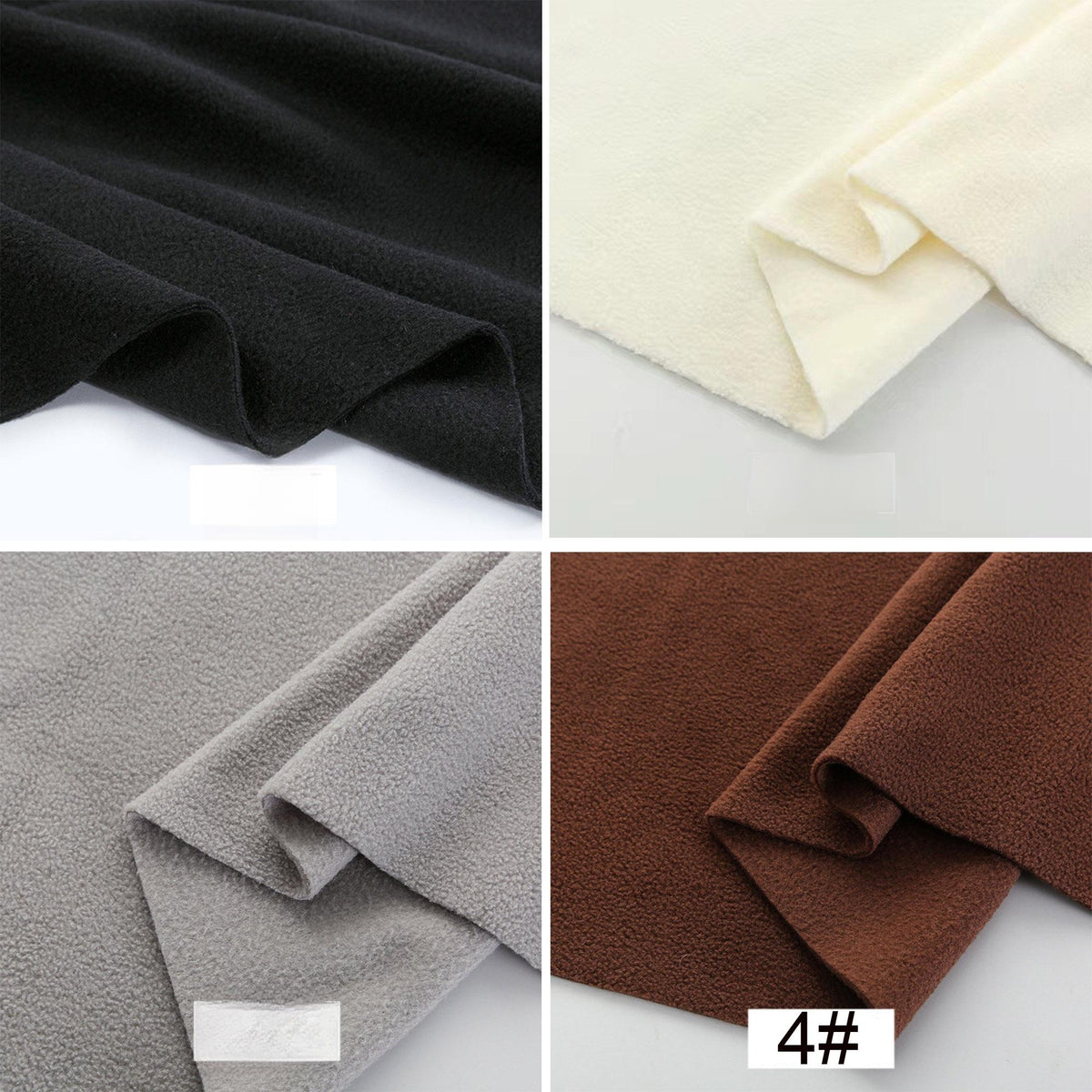 Polar Fleece Fabric, Anti-Pill, 63 in Wide - Black