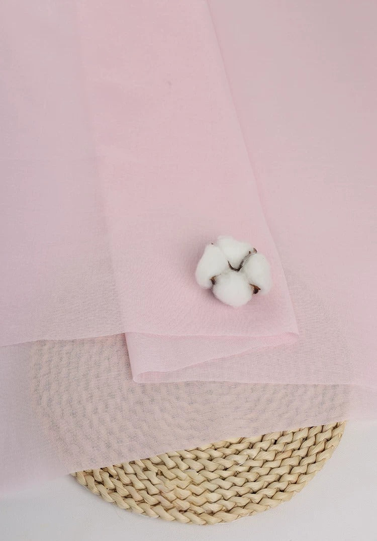 Cotton Lining Fabric, Anti-Static Solid, for Dress, Blouse & Skirt Linings - Light Pink