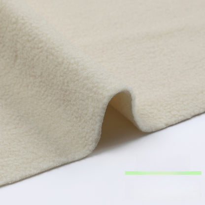 Fleece Fabric, Short Pile Solid, for Jackets, Linings & Plush Toys - Beige