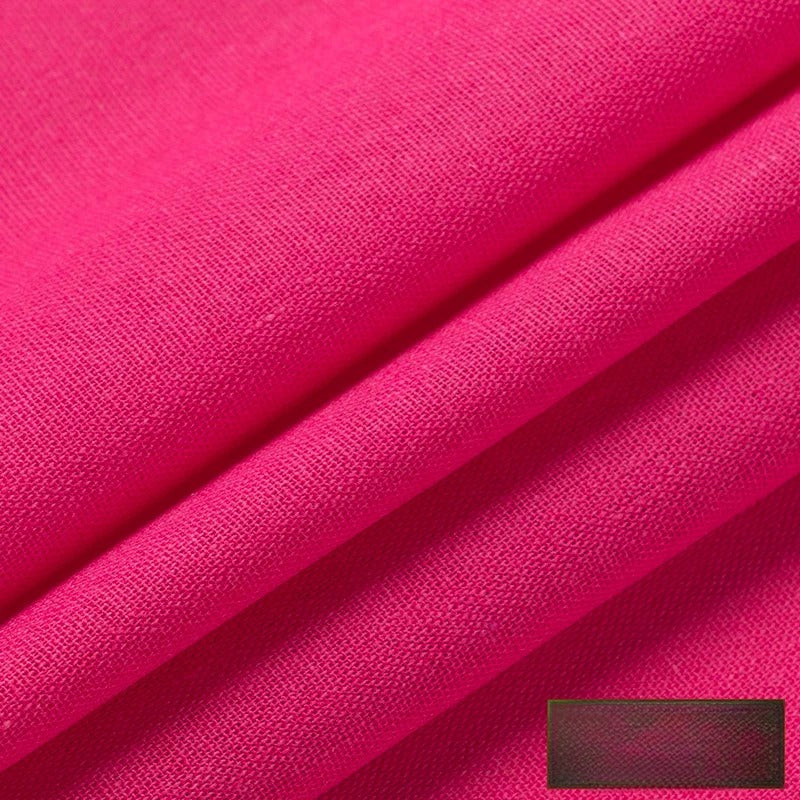 Linen Fabric, Thin Handmade Solid, for Hanfu, Embroidery & Summer DIY - Rose
