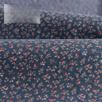 Brushed Cotton Flannel Fabric, Kids Prints, for Kids' Wear, Pajamas & DIY - Little Flower Branch