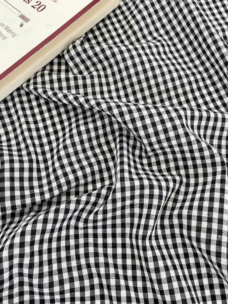Cotton Gingham Check Fabric, for Shirts & Cushions