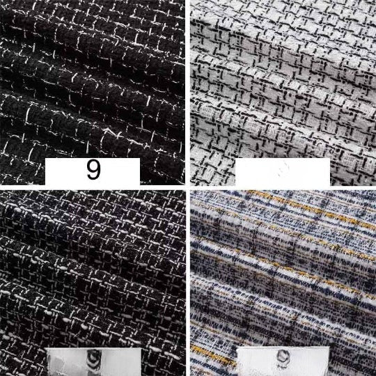 Wool Blend Tweed Fabric, Check, 59 in Wide - Tweed 9