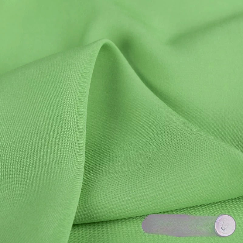 Rayon Fabric, Soft Plain Solid, for Baby Sleepwear, Dresses & Summer Wear - Light Green