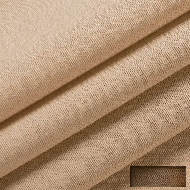Linen Fabric, Thin Handmade Solid, for Hanfu, Embroidery & Summer DIY - Khaki