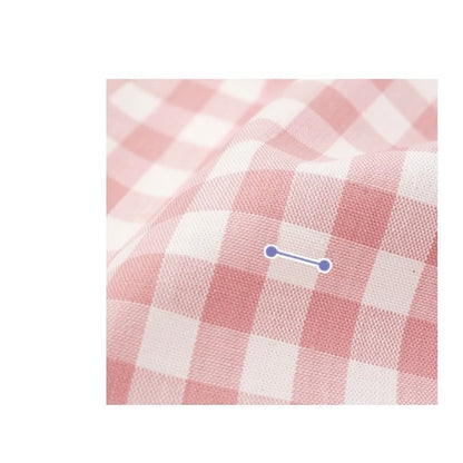 Cotton Gingham & Stripe Fabric, for Tablecloths & Cushions