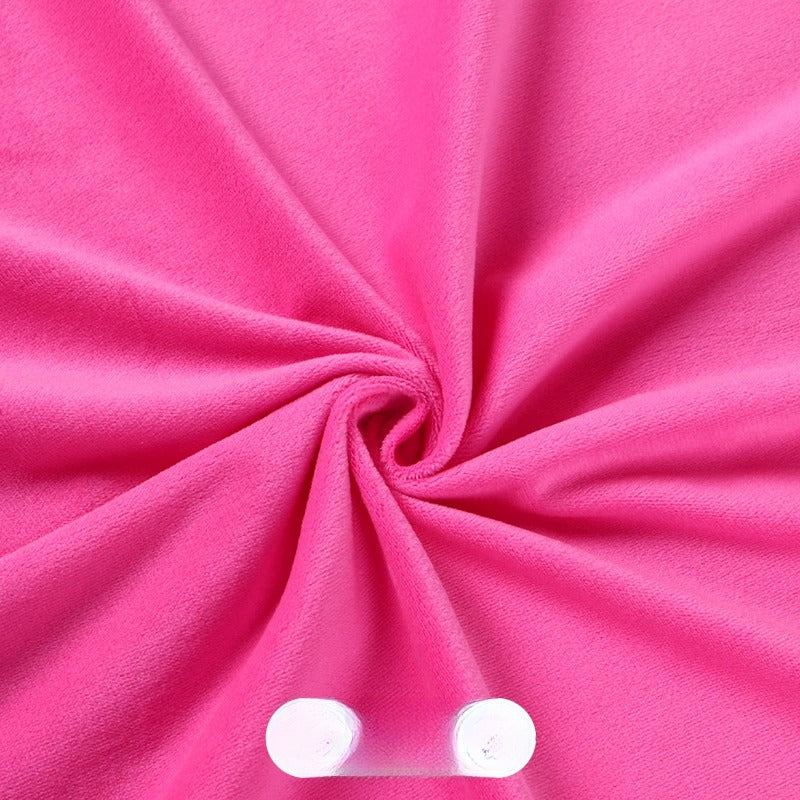 Crystal Velvet Doll Skin Fabric, Short Pile, for Plush Dolls, Toys & Linings - Rose