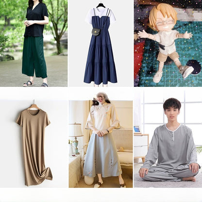 Rayon Fabric, Solid, for Baby Sleepwear, Summer Dresses & Costumes