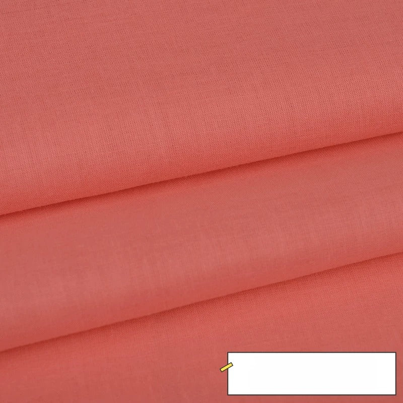 Cotton Lining Fabric, Plain Solid, for Baby Clothing, Dresses & Linings - Watermelon Red