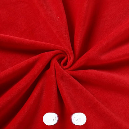 Crystal Velvet Doll Skin Fabric, Short Pile, for Plush Dolls, Toys & Linings - Bright Red
