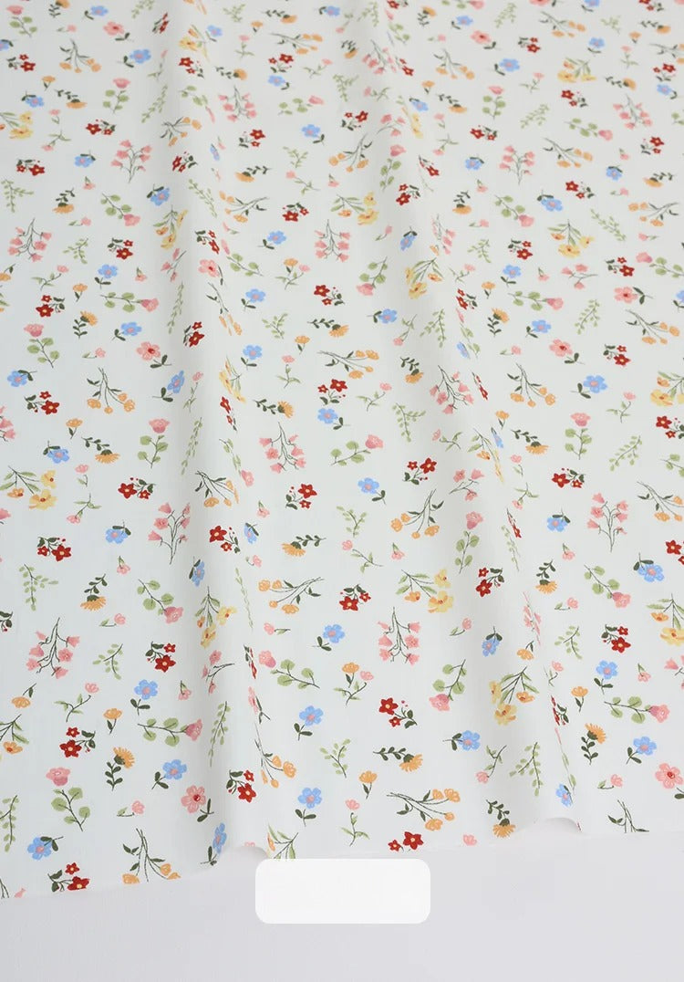 Cotton Fabric, Country Floral Prints, for Dresses, Skirts & Patchwork - Flower Field Joy