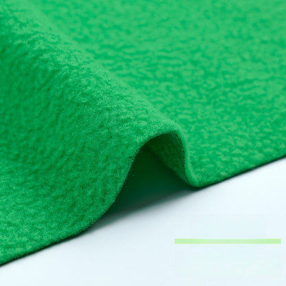 Fleece Fabric, Short Pile Solid, for Jackets, Linings & Plush Toys - Green