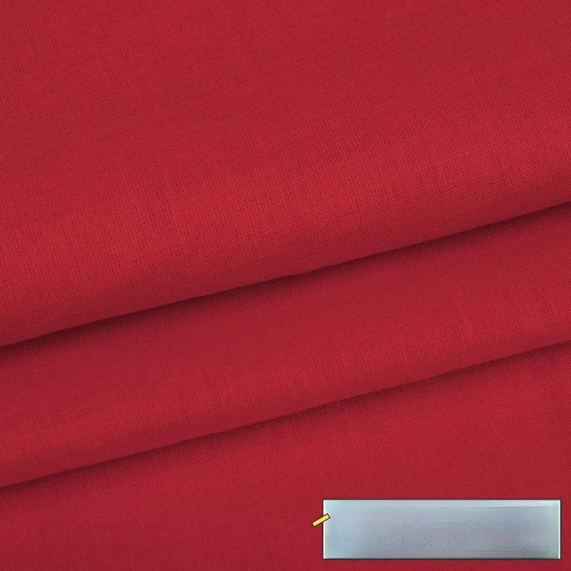 Cotton Lining Fabric, Plain Solid, for Baby Clothing, Dresses & Linings - Red