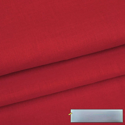 Cotton Lining Fabric, Plain Solid, for Baby Clothing, Dresses & Linings - Red
