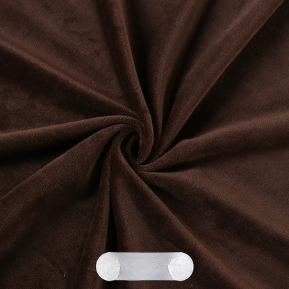 Crystal Velvet Doll Skin Fabric, Short Pile, for Plush Dolls, Toys & Linings - Dark Brown