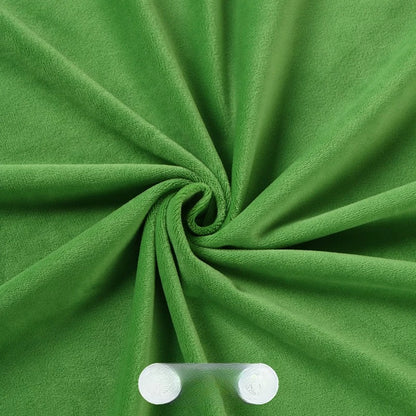 Crystal Velvet Doll Skin Fabric, Short Pile, for Plush Dolls, Toys & Linings - Bamboo Green