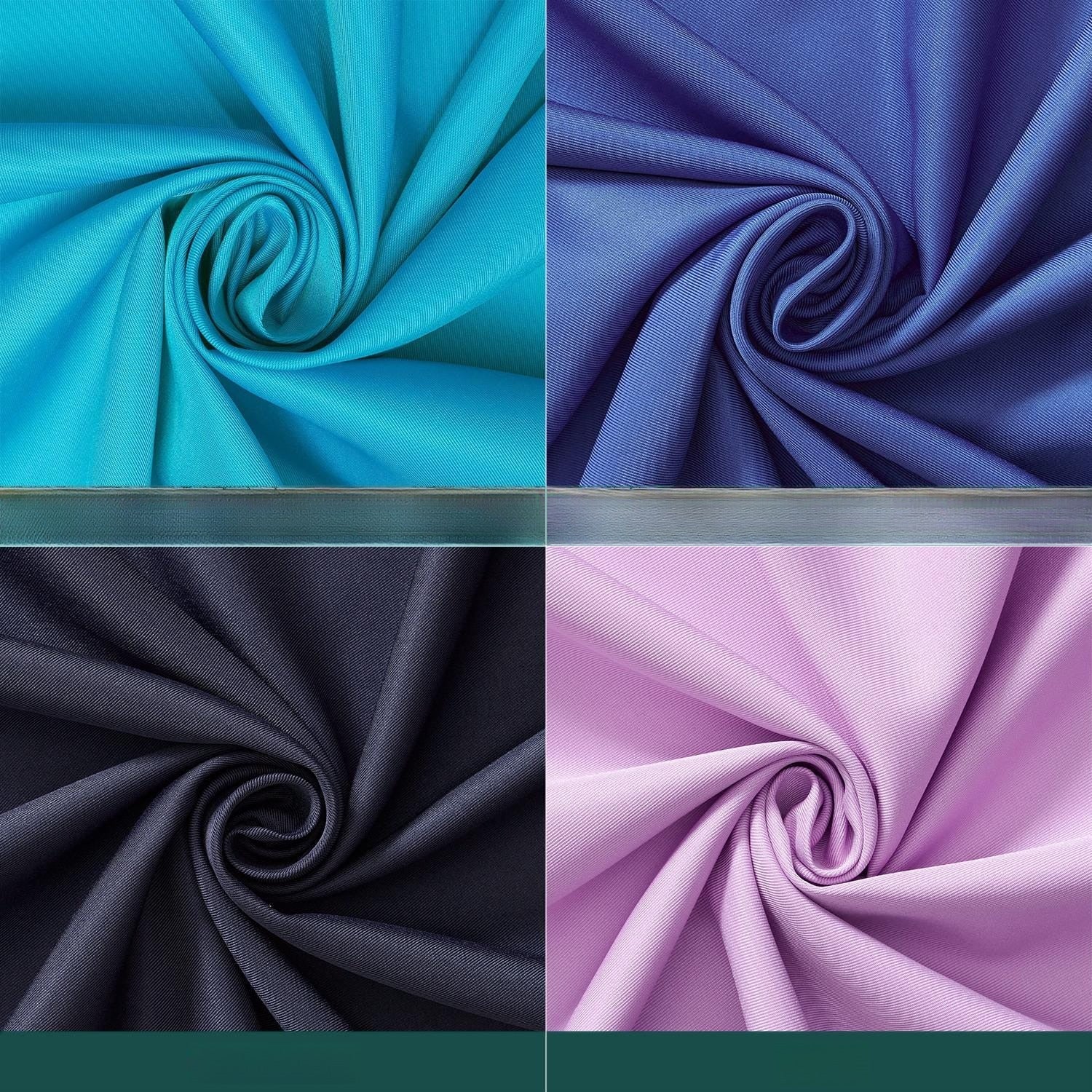 Poly Twill Fabric, for Apparel & Home Decor - Royal Blue