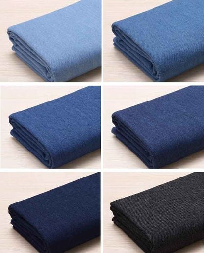 Heavy Blue Denim Fabric, 57 in Wide - Blue 1