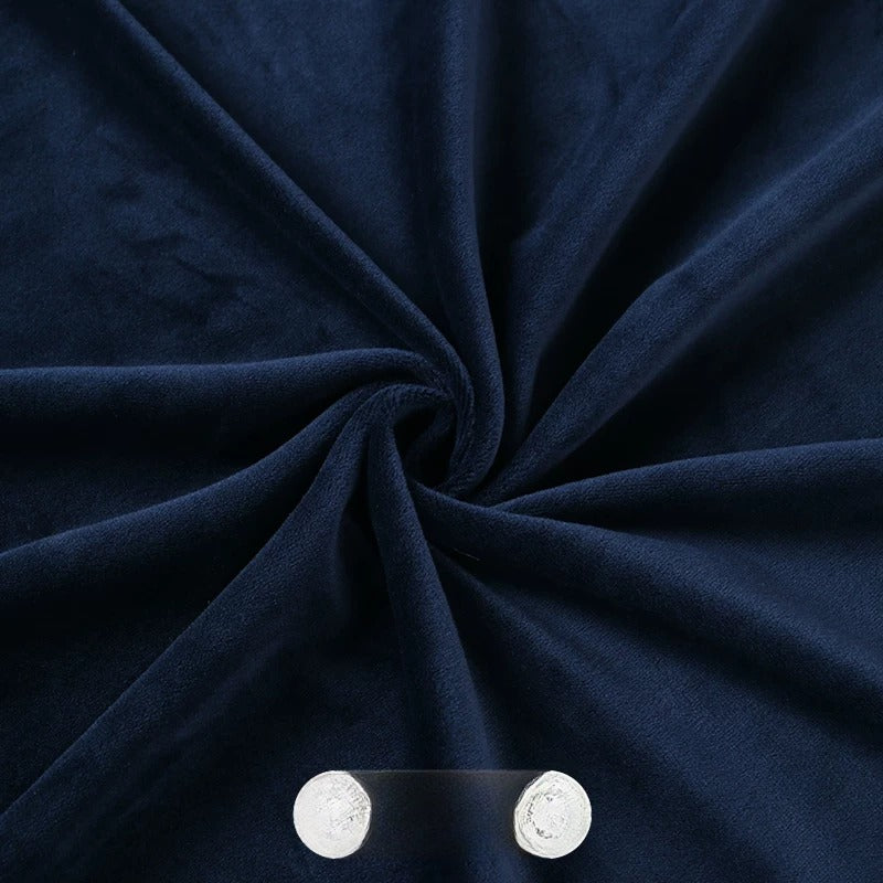 Crystal Velvet Doll Skin Fabric, Short Pile, for Plush Dolls, Toys & Linings - Navy Blue