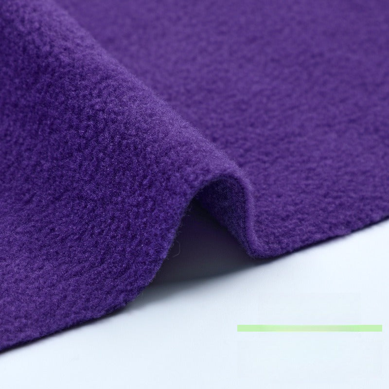 Fleece Fabric, Short Pile Solid, for Jackets, Linings & Plush Toys - Purple