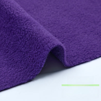 Fleece Fabric, Short Pile Solid, for Jackets, Linings & Plush Toys - Purple