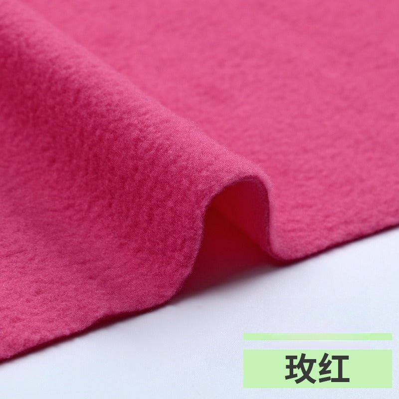 Fleece Fabric, Short Pile Solid, for Jackets, Linings & Plush Toys - Rose