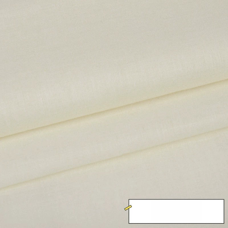 Cotton Lining Fabric, Plain Solid, for Baby Clothing, Dresses & Linings - Cream