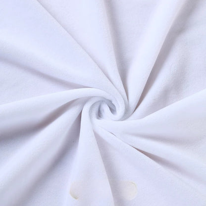 Crystal Velvet Doll Skin Fabric, Short Pile, for Plush Dolls, Toys & Linings - White