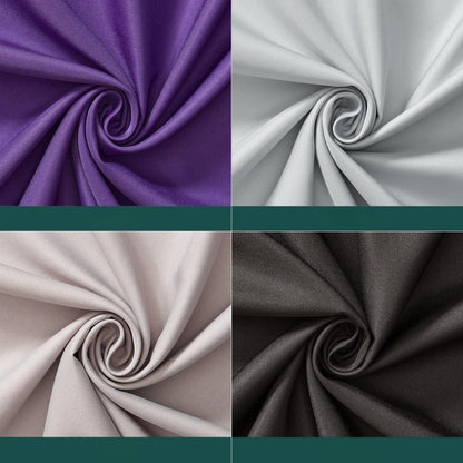 Poly Twill Fabric, for Apparel & Home Decor - Silver