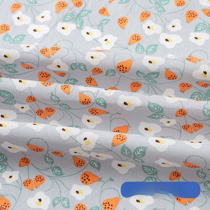 Cotton Poplin Fabric, Floral Printed, for Summer Shirts, Dresses & Blouses - Gray Morning Glory