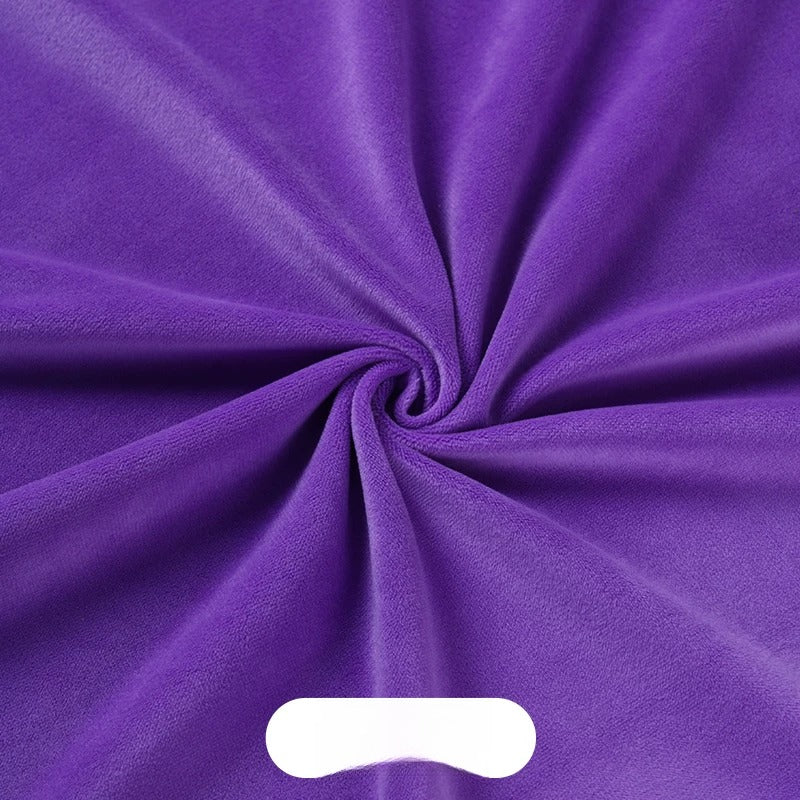 Crystal Velvet Doll Skin Fabric, Short Pile, for Plush Dolls, Toys & Linings - Grape Purple