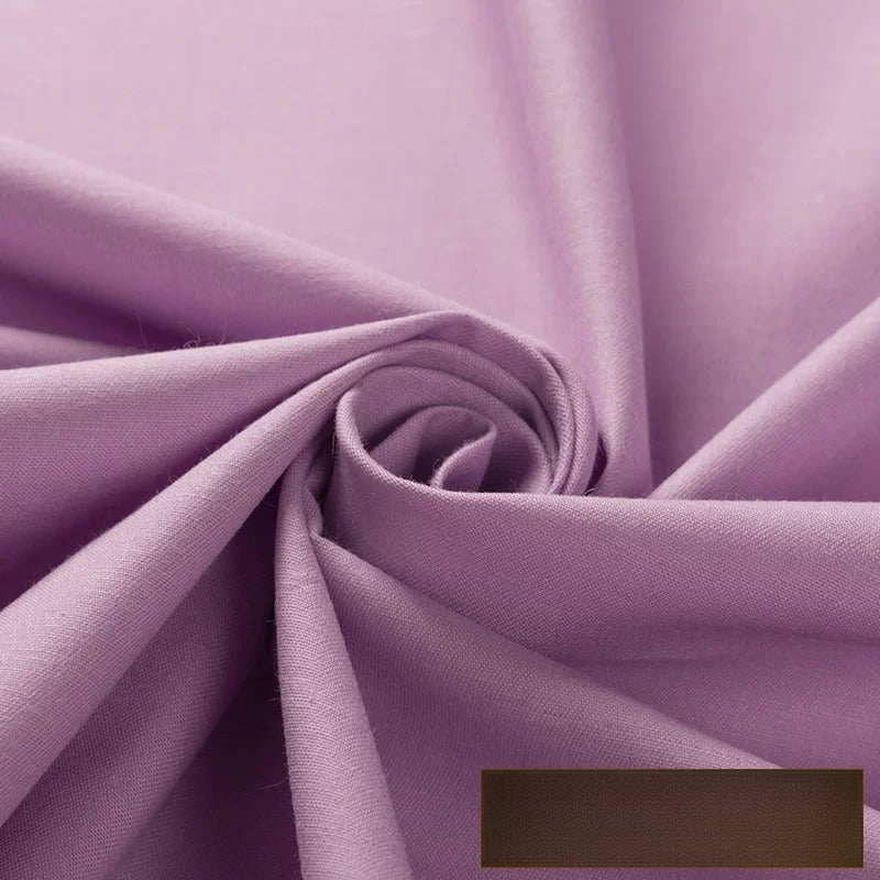 Cotton Twill Fabric, Solid, for Shirts, Bedding & Embroidery - Light Purple