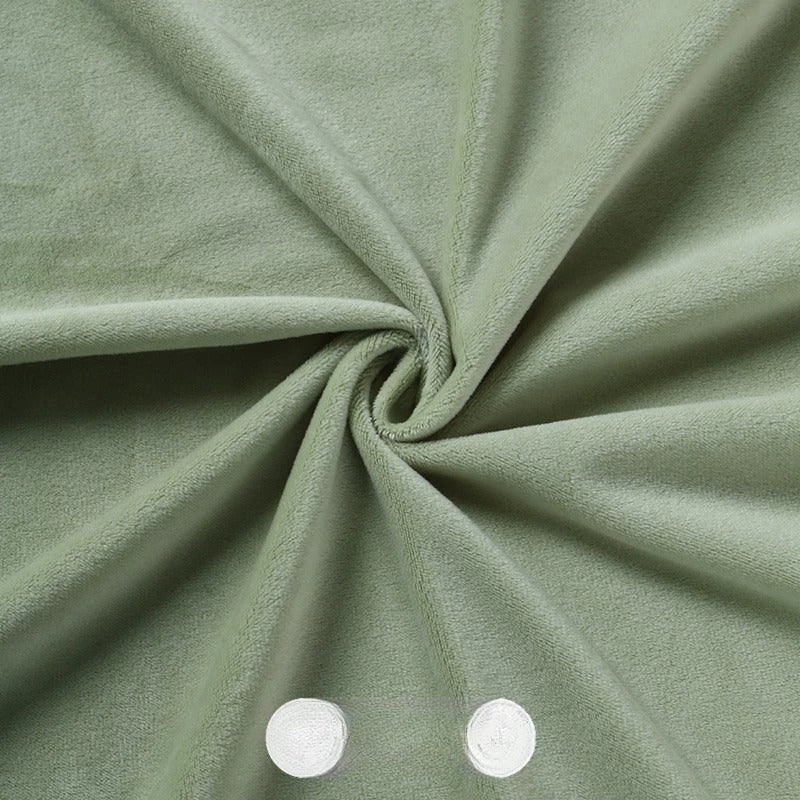 Crystal Velvet Doll Skin Fabric, Short Pile, for Plush Dolls, Toys & Linings - Pea Green