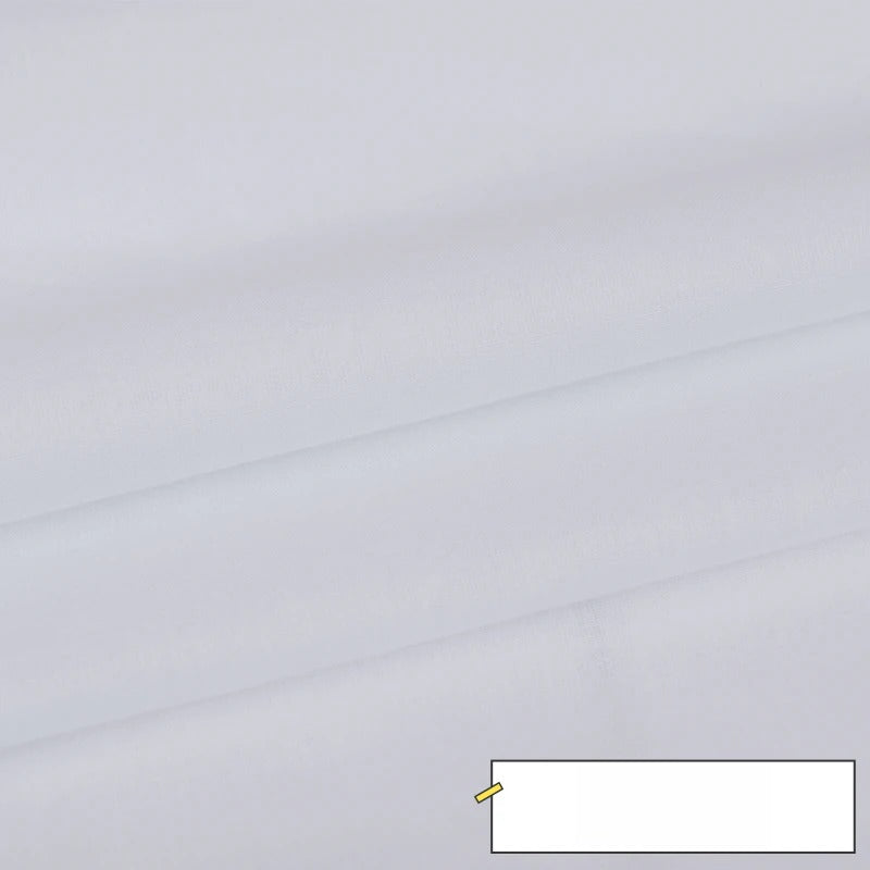 Cotton Lining Fabric, Plain Solid, for Baby Clothing, Dresses & Linings - Bleached White