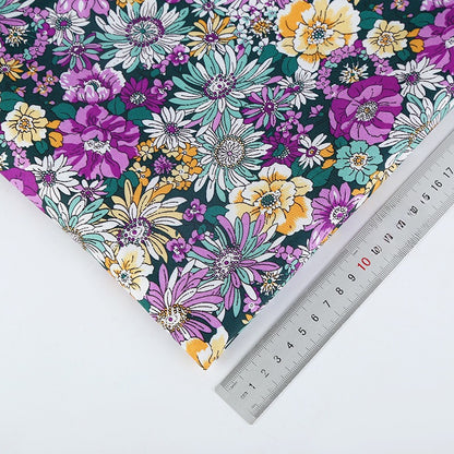 Poly Retro Floral Fabric, for Hair Accessories & Crafts - Charm Posy