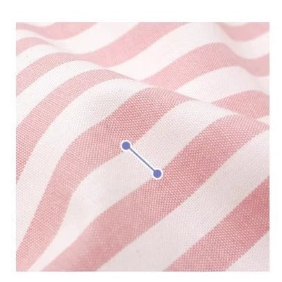 Cotton Gingham & Stripe Fabric, for Tablecloths & Cushions - 9mm Stripe
