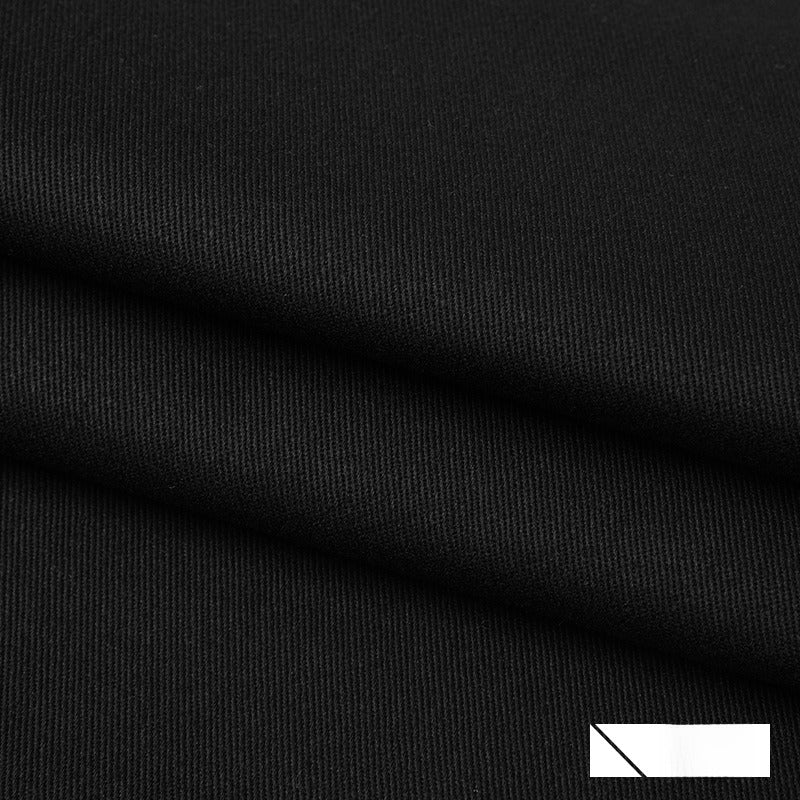 Cotton Drill Fabric, Heavy Twill Solid, for Pants, Workwear & Jackets - Black
