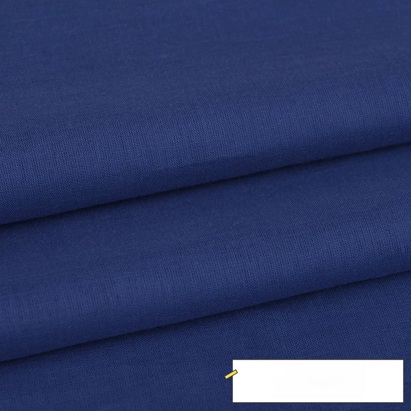 Cotton Lining Fabric, Plain Solid, for Baby Clothing, Dresses & Linings - Royal Blue