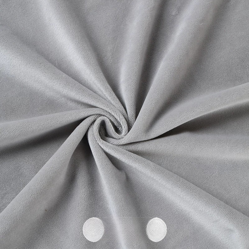 Crystal Velvet Doll Skin Fabric, Short Pile, for Plush Dolls, Toys & Linings - Light Gray