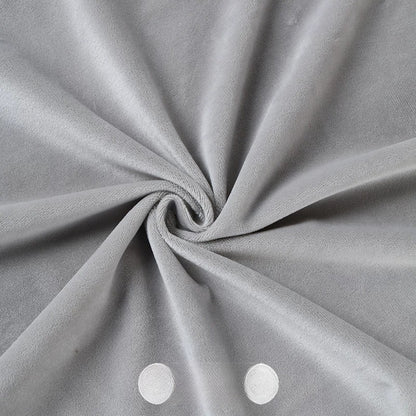 Crystal Velvet Doll Skin Fabric, Short Pile, for Plush Dolls, Toys & Linings - Light Gray