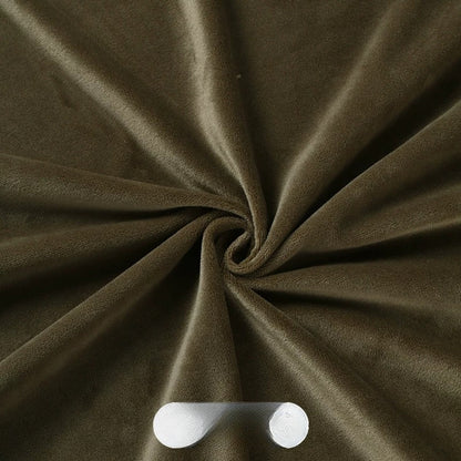 Crystal Velvet Doll Skin Fabric, Short Pile, for Plush Dolls, Toys & Linings - Army Green